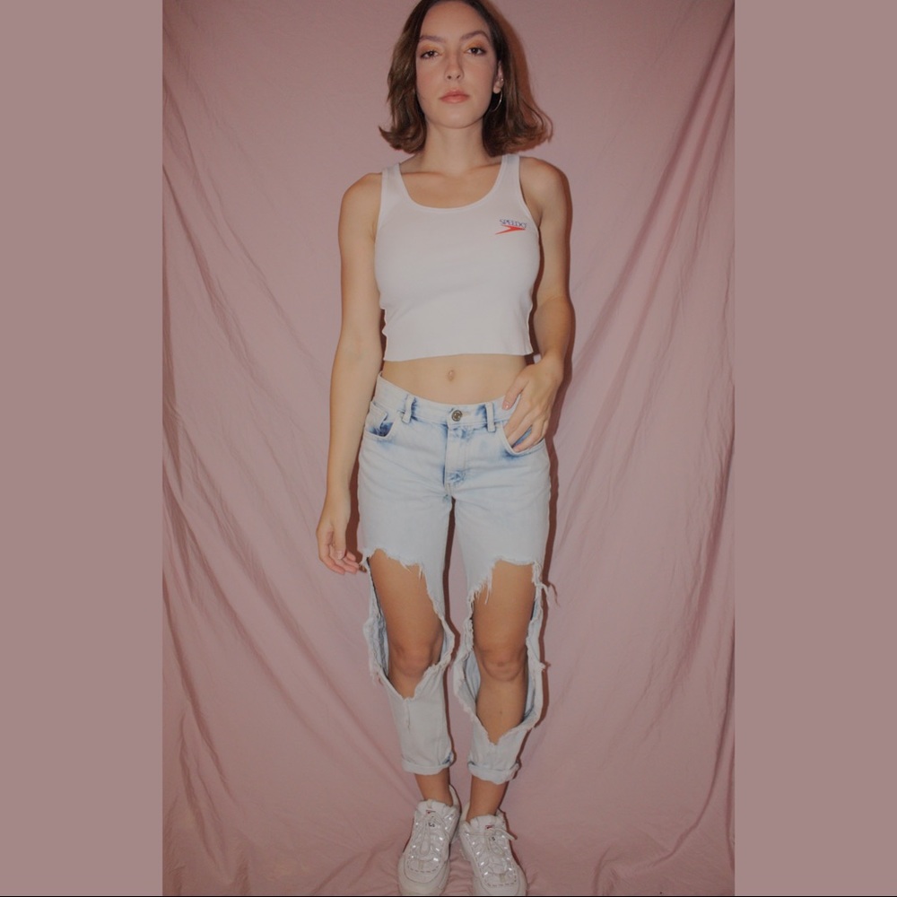 Forever 21 Distressed Light-wash Boyfriend Jeans⚡️